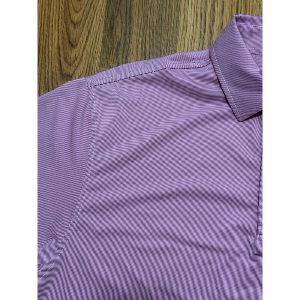 FootJoy Polo Mens Large Performance Golf Stretch Pink Embroidered Logo - Picture 4 of 12